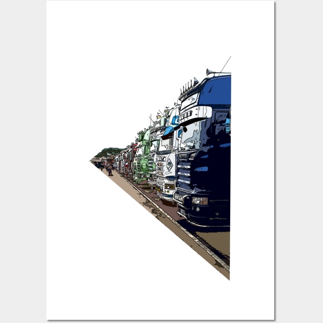 trucker Wall Art by rickylabellevie